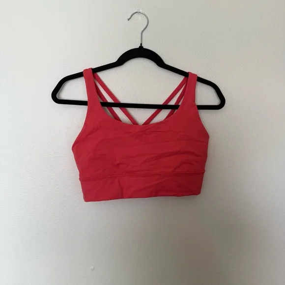 Lululemon Pink Energy Sports Bra Size 10 - Picture 1 of 4